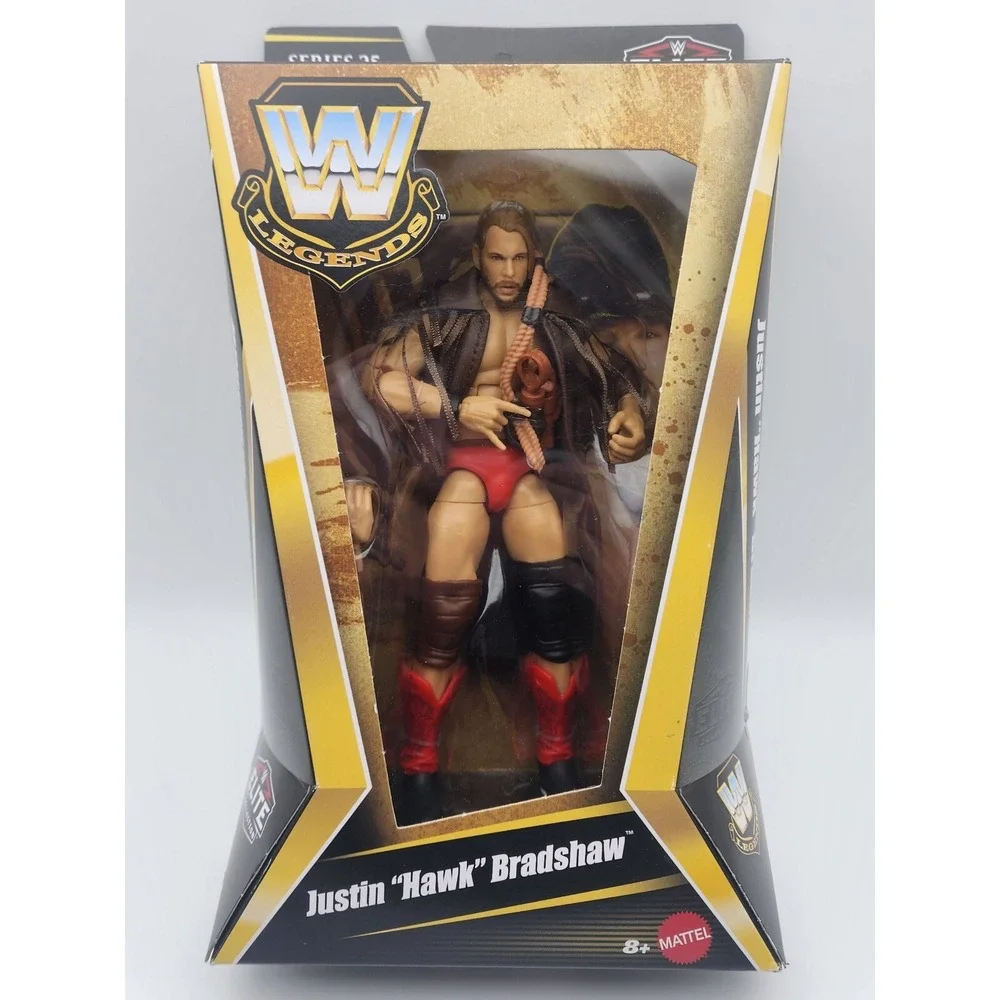 Mattel WWE Elite Legends Series 25‎ Justin Hawk Bradshaw New In Box Sealed